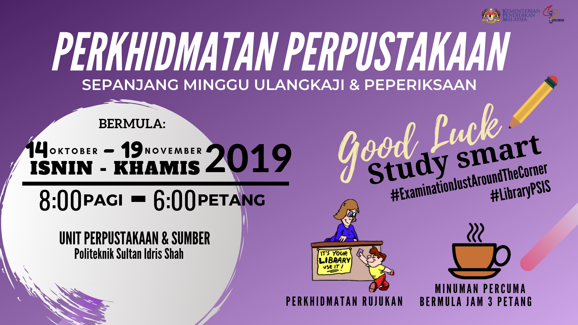 POSTER PERKHIDMATAN LIB SESI JUN2019